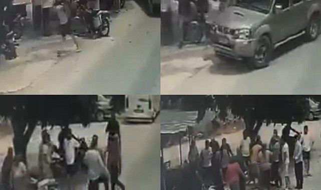 İki farklı olayda araçla insanlara çarptılar: O anlar kamerada