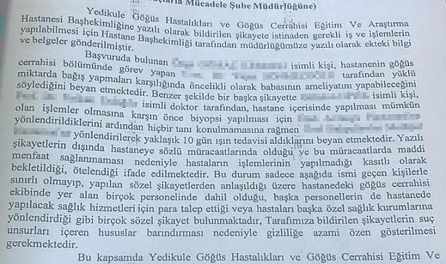 İstanbul İl Sağlık Müdürlüğü'nden 'haksız kazanç' operasyonu açıklaması: "Özel hastanede işlem yapan doktora suçüstü"