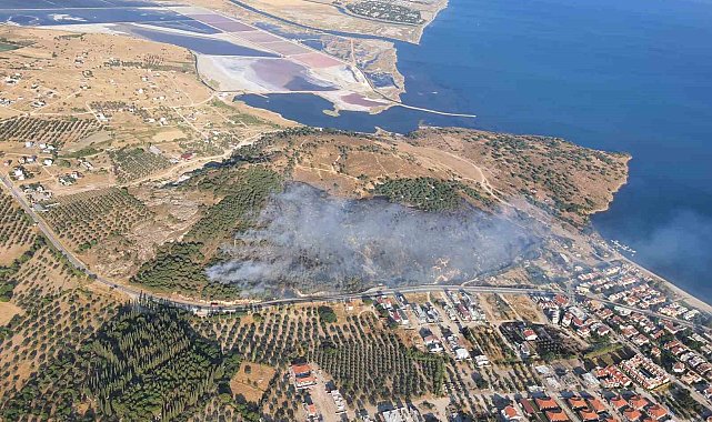 İzmir'de orman yangını kontrol altında