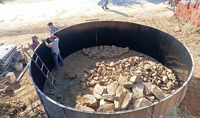 Karacaali Mahallesi'ne yangın ve su ihtiyacı için 100 tonluk depo