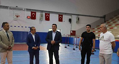 Kaymakam Yücel'den spor kursuna ziyaret