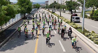 Kırıkkale'de sağlıklı yaşam için pedal çevirdiler