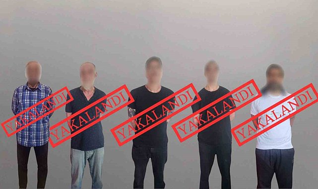 Kırmızı bültenle aranan 5 kişi yakalanarak Türkiye'ye getirildi