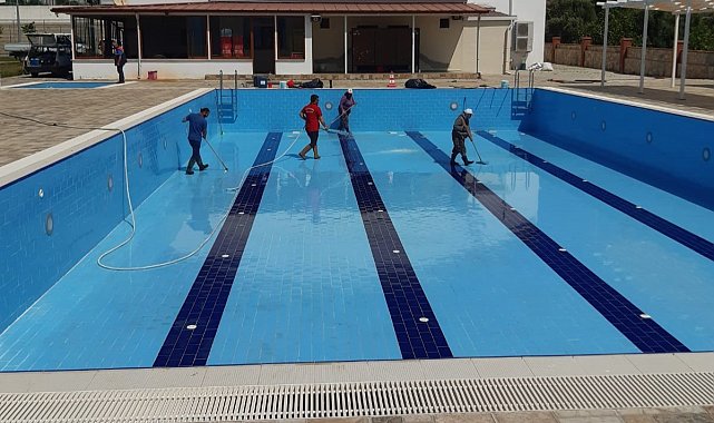 Kuyucak'ta yüzme havuzları yaz sezonuna hazırlanıyor