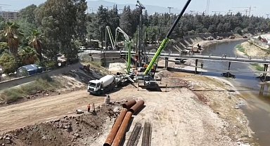 Lübnan'dan doğarak Hatay'dan Akdeniz'e dökülen Asi Nehri'nde ıslah çalışmaları başladı