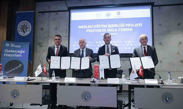 Mesleki eğitim protokolüne imza atan Denizli Sanayi Odası, Ege'de bir ilki gerçekleştirdi