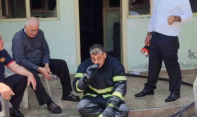 Muş'ta tek katlı evde yangın çıktı