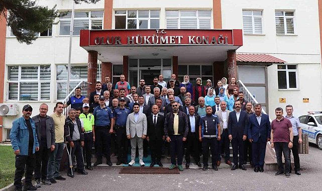 Olur Kaymakamı Kini'ye duygusal veda