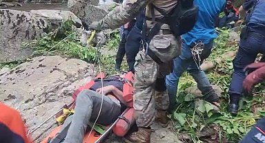 Protez ayağı çıkınca Uludağ eteklerinde mahsur kaldı