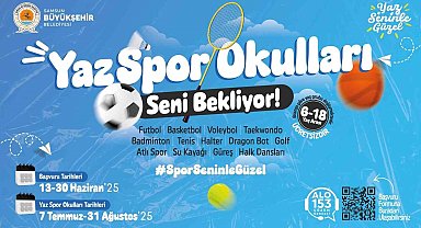 Samsun'da yaz spor okulları için başvurular başladı