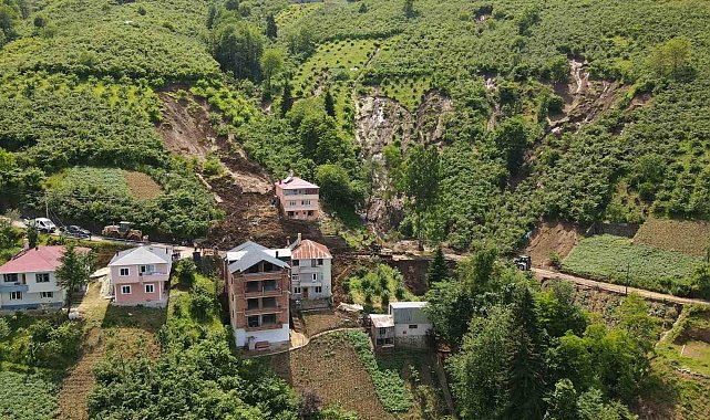 Trabzon'da 450 yapı sel ve heyelan riski altında