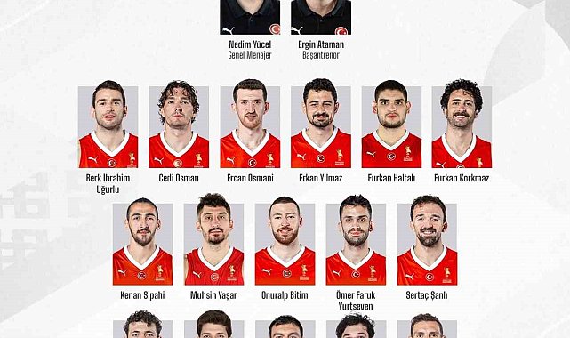 A Milli Erkek Basketbol Takımı'nın aday kadrosu belli oldu