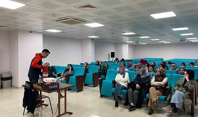 AFAD' dan ogrenci yurdundan tatbikat