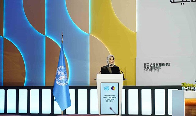 Bakan Göktaş Katar'da 2. Dünya Sosyal Kalkınma Zirvesi Genel Kurulu'na hitap etti