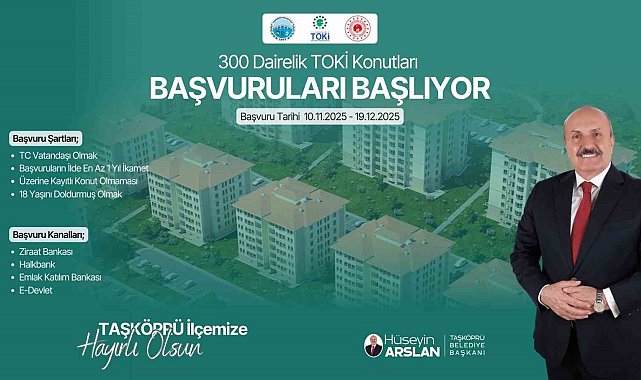 Başkan Arslan'dan TOKİ projesi için vatandaşlara başvuru hatırlatması