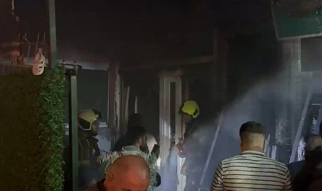 Bursa'da korkutan yangın: Alevler akaryakıt istasyonuna sıçramadan söndürüldü