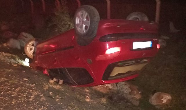 Çanakkale'de takla atan otomobilin sürücüsü hayatını kaybetti