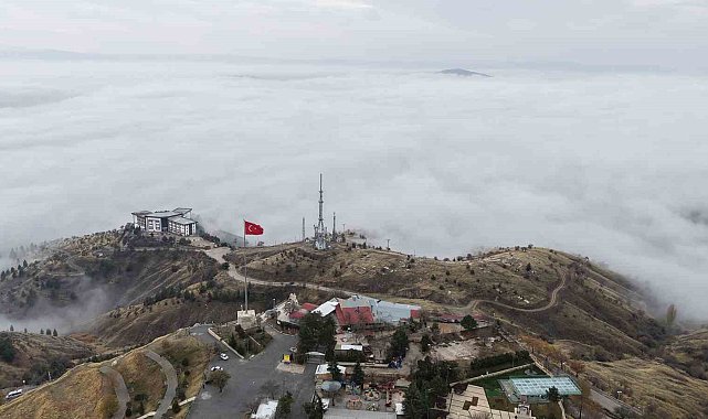Elazığ sis denizinde kayboldu, ortaya kartpostallık görüntüler çıktı