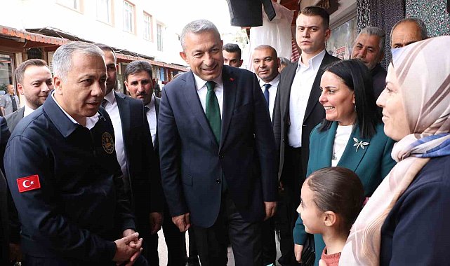 İçişleri Bakanı Yerlikaya'dan Kilis'te esnaf ziyareti