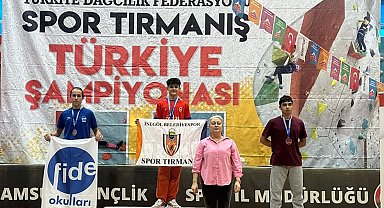 İnegöl Belediyesporlu sporculardan, spor tırmanışta Türkiye dereceleri