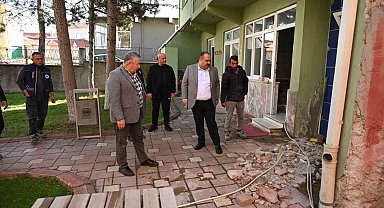 İsmetpaşa Camii'nin çevresinde çalışmalar başladı