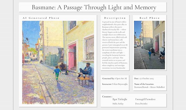 İzmir'in sokakları 'tabloya' dönüştü