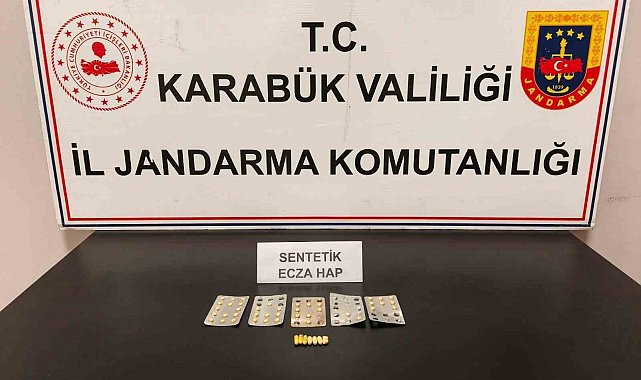 Karabük'te 47 adet uyuşturucu hap ele geçirildi