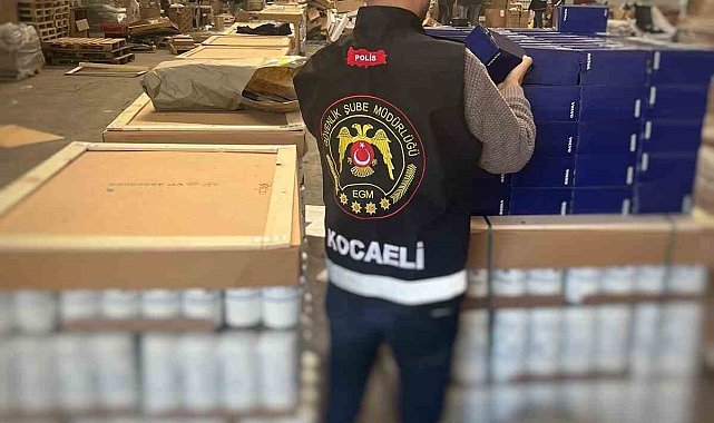 Kocaeli'de 15 milyon liralık sahte yedek parça ele geçirildi