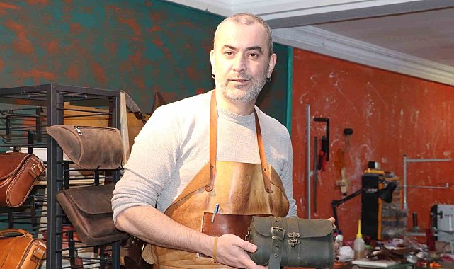 Kurumsal hayatı bırakıp huzuru, açtığı deri atölyesinde buldu