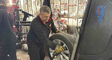 Lastikçilerde son gün yoğunluğu