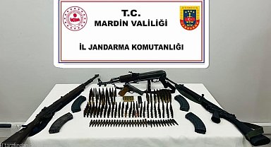 Mardin'de çok sayıda kaçak silah ve mühimmat ele geçirildi