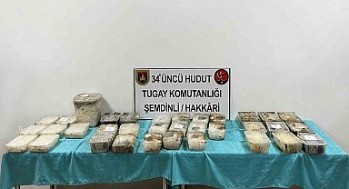 MSB: "İran hudut hattında, 3 adet çuval içerisinde toplam 81.133 gram uyuşturucu madde tespit edildi"