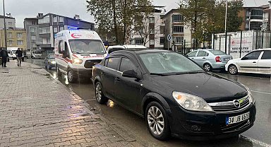 Ordu'da otomobilin çarptığı yaya yaralandı