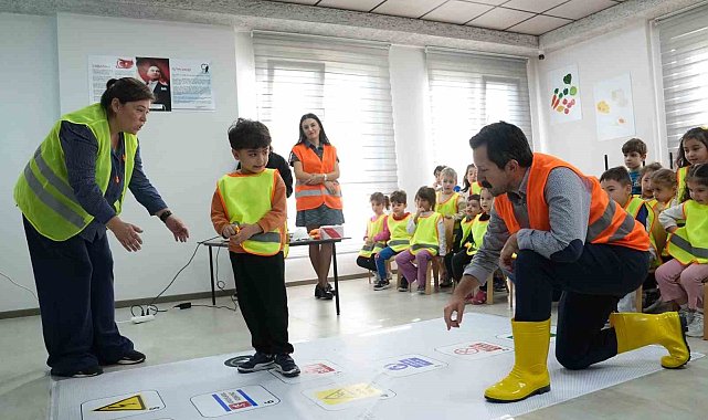 Osmangazi kreşlerinde miniklere iş güvenliği eğitimi