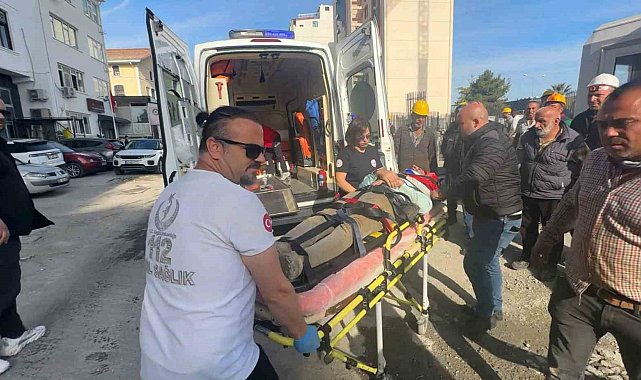Özel hastane inşaatında iş kazası: 1 yaralı