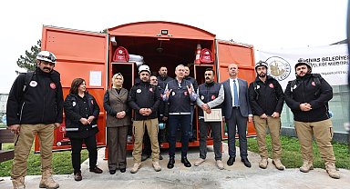 "Afet Konteyneri" uygulaması Sivas'ta başladı