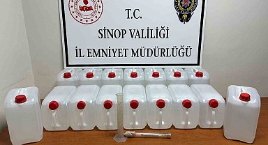 Sinop'ta 80 litre etil alkol ele geçirildi