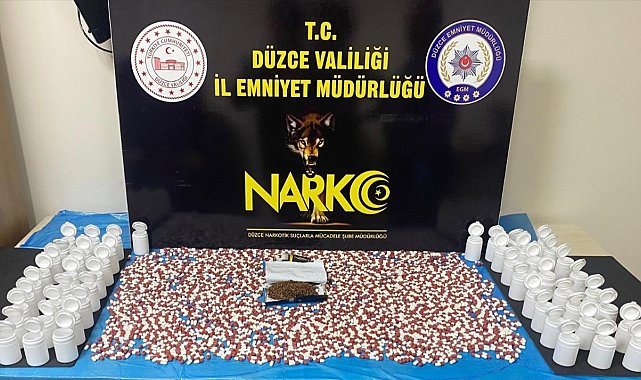 Binlerce uyuşturucu hapla yakalandı
