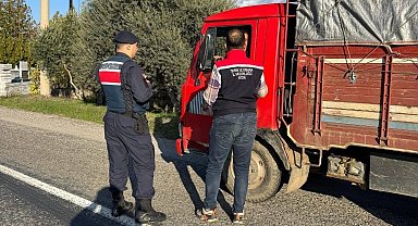 Bozdoğan'da ilçe tarım ve jandarmadan yol denetimi