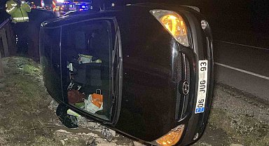 Çorum'da otomobil takka attı: 1'i bebek, 3 yaralı