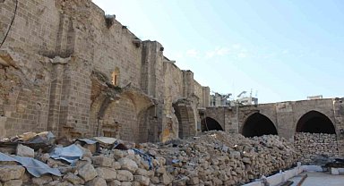 Gazze'nin en eski camisi Büyük Ömer Camii'nde restorasyon çalışmaları başladı