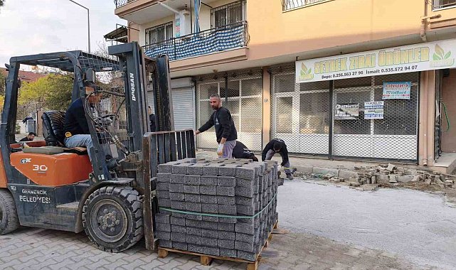 Germencik'te belediye ekiplerinin çalışmaları devam ediyor
