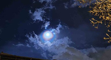 Gökyüzünde görsel şölen: Lunar Corona görüntülendi