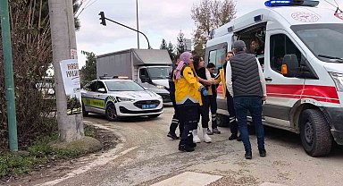 Işık ihlali kaza getirdi: 2 yaralı