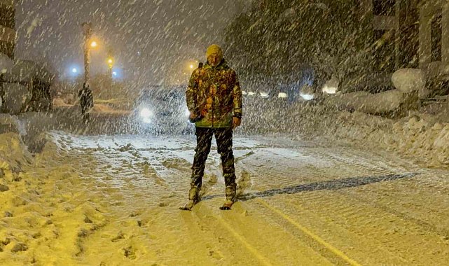 Karabük'te kar çilesi ve eğlence bir arada