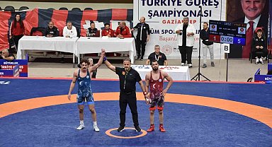 Şahinbey Belediyesi'nin ev sahipliğini yaptığı Türkiye Güreş Şampiyonası sona erdi