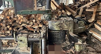 Sinop'ta iş kazası: Elini hızar makinesine kaptırdı