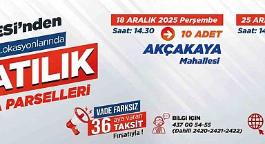 Talas Belediyesi'nden villa parseli fırsatı