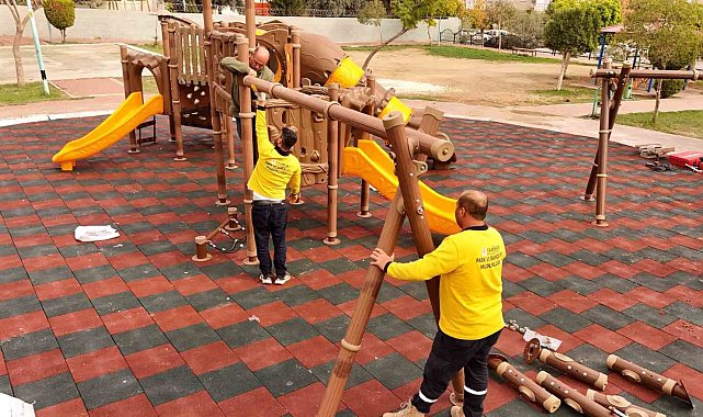 Tarsus'ta Gaspıralı Parkı modern bir görünüme kavuşuyor