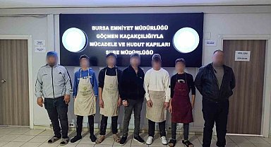 Bursa'da kaçak işçi operasyonu: 5'i çocuk 5 yabancı uyruklu şahıs yakalandı